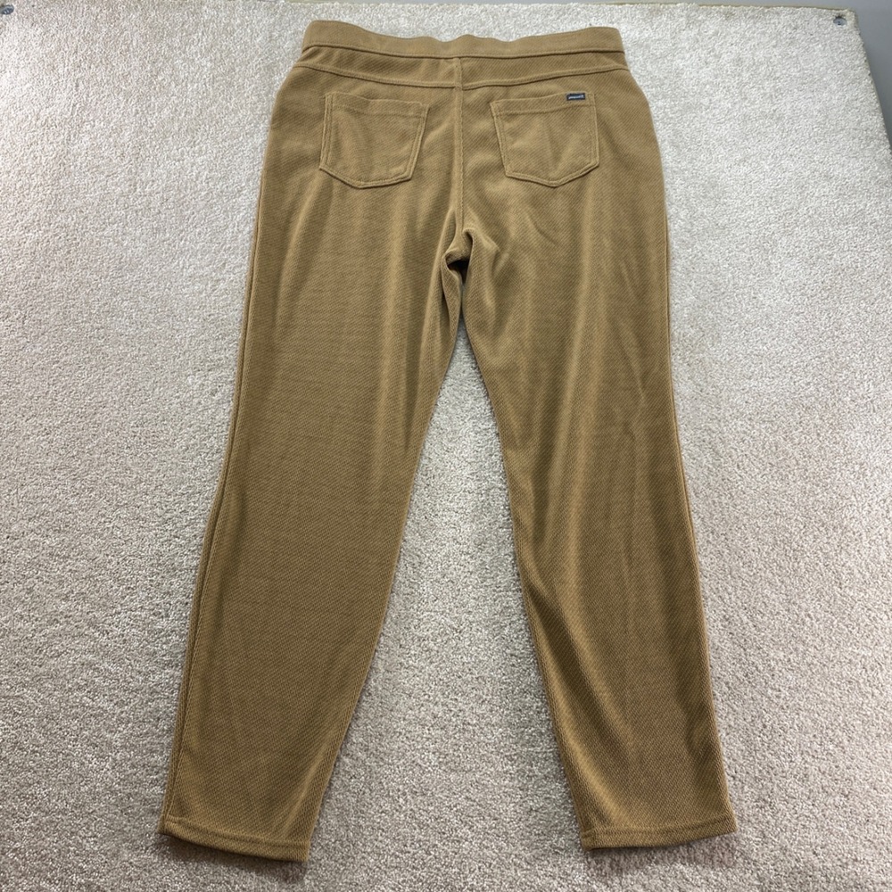 HUE Pants Womens XL Brown‎ Textured Corduroy Knit Pull On Pockets High Rise - Picture 10 of 11
